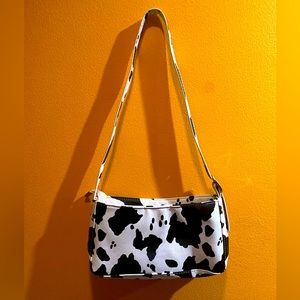 Cow print purse